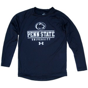 youth navy long sleeve Under Armour t-shirt with Penn State University